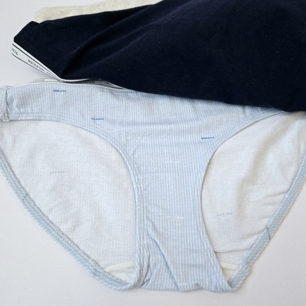5 Pack Tommy Hilfiger Women's Underwear Panties Size Small Bikini Brief Logo - Picture 5 of 9